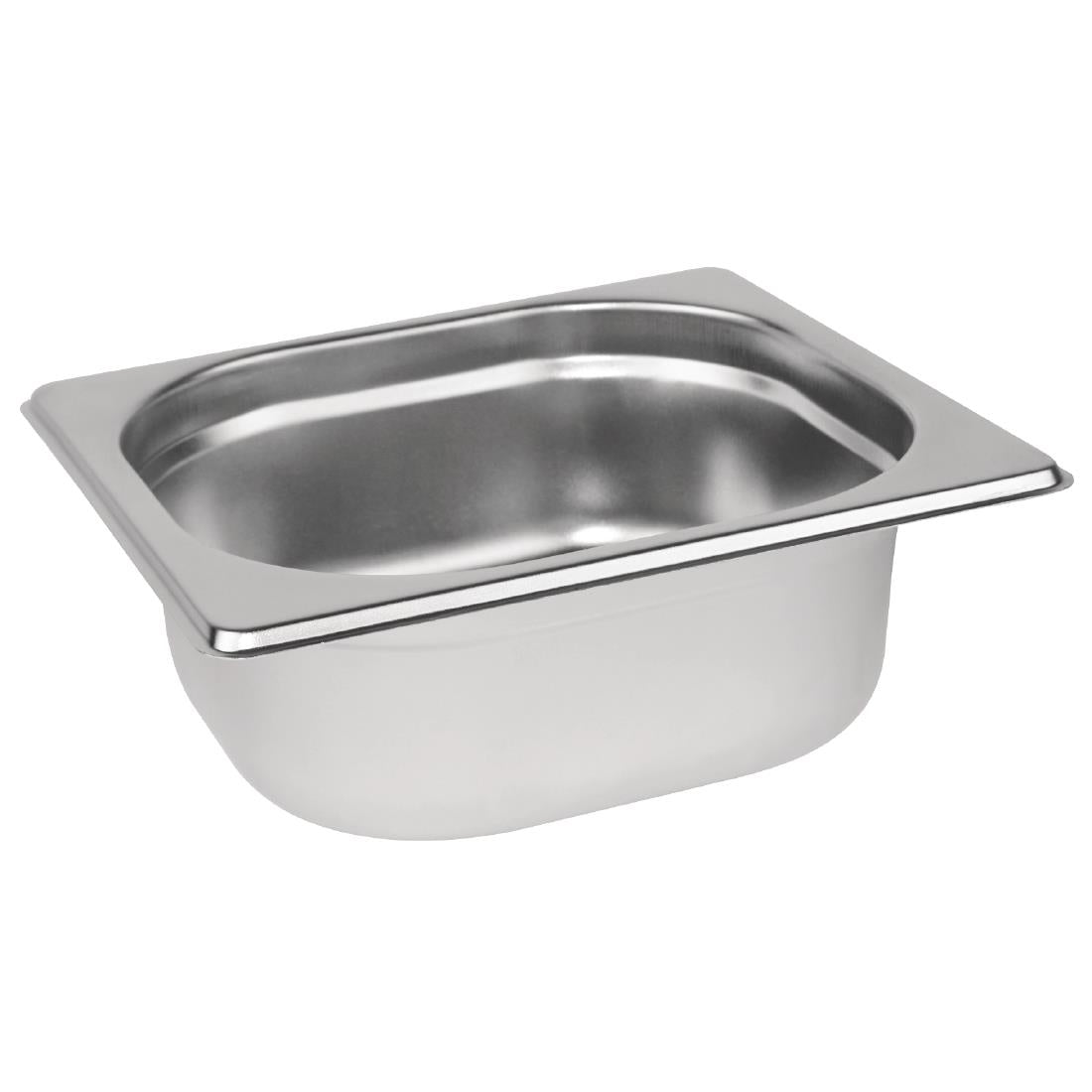 Vogue Stainless Steel 1/6 Gastronorm Tray 65mm • PAS-DN727