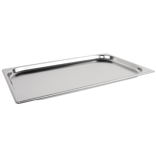 Vogue Heavy Duty Stainless Steel 1/1 Gastronorm Tray 20mm • PAS-GC961