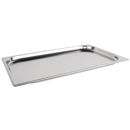 Vogue Stainless Steel Gastronorm Tray 1/1 - 20mm deep • PAS-DN707