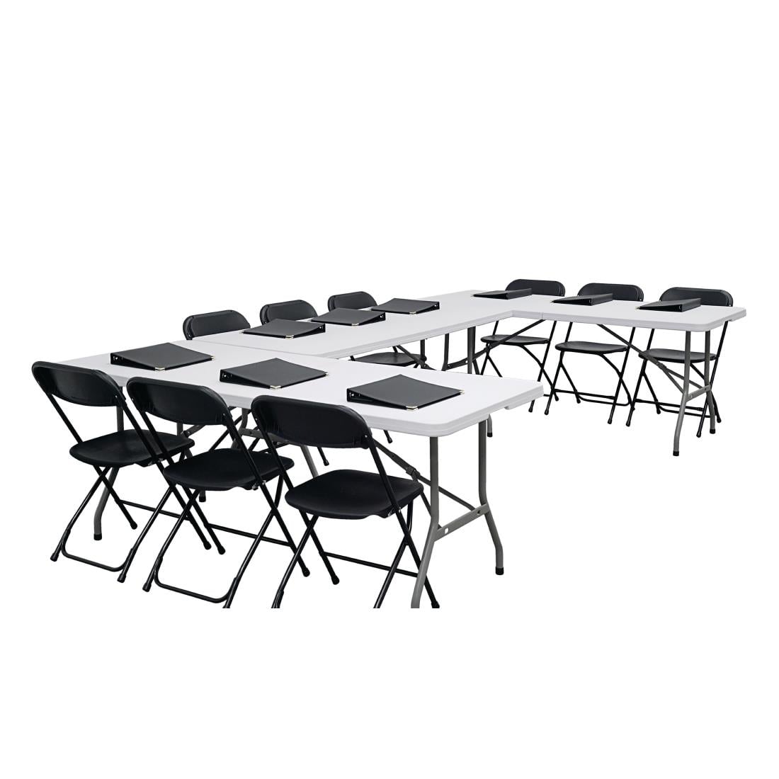 Bolero Rectangular Centre Folding Table 6ft White (738(H)x1836(L)x760(W)mm. Max Weight Capacity: 200kg) • PAS-LL001