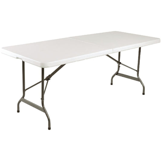 Bolero Rectangular Centre Folding Table 6ft White • PAS-L001