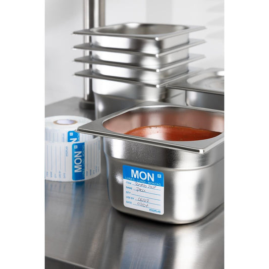 Hygiplas Removable Day of the Week Label Monday (500 Pack) • PAS-L066
