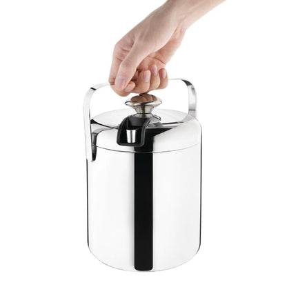 Olympia Ice Bucket with Lid & Tongs 1.2Ltr • PAS-L279