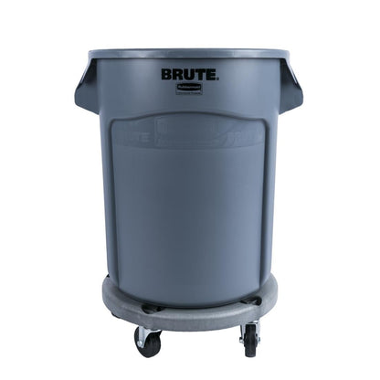 Rubbermaid BRUTE Container Grey 75.7Ltr (Capacity: 75 Ltr | Lid Sold Separately | Material: Polyethylene | 581(H)x571(W)x492(D)mm) • PAS-L638