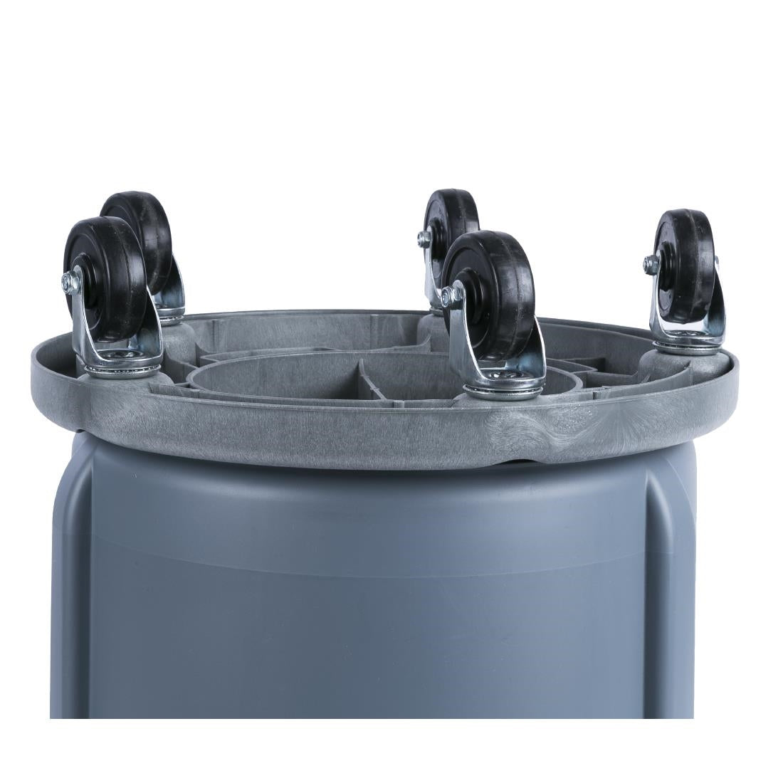 Rubbermaid BRUTE Container Grey 75.7Ltr (Capacity: 75 Ltr | Lid Sold Separately | Material: Polyethylene | 581(H)x571(W)x492(D)mm) • PAS-L638