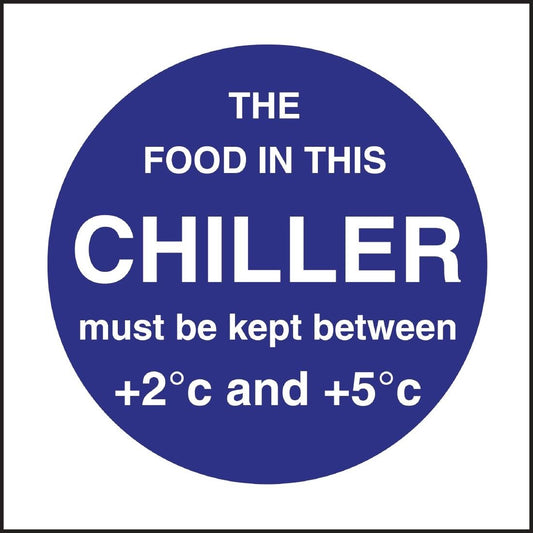 Vogue Food In This Chiller Sign • PAS-L838