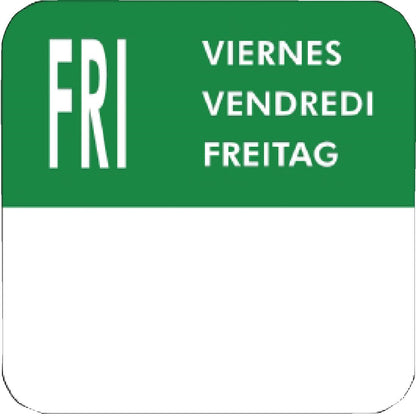 Vogue Removable Day of the Week Labels (7000 Pack) • PAS-S151