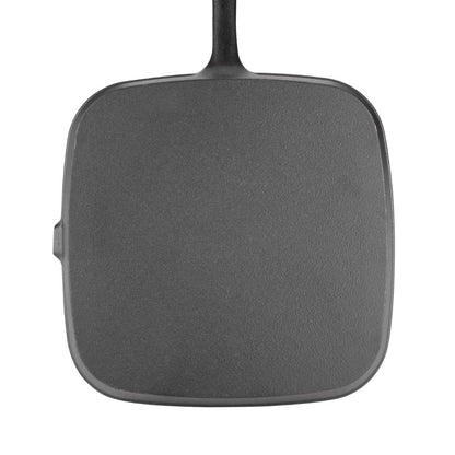 Vogue Square Cast Iron Ribbed Skillet Pan 241mm • PAS-M653