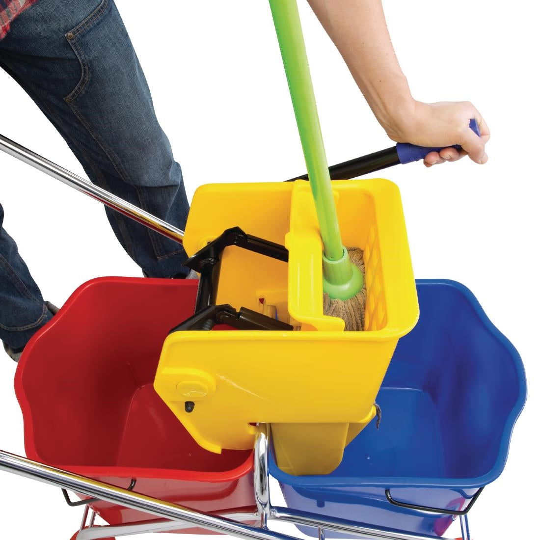 Jantex Dual Bucket Mop Wringer with Frame • PAS-M880