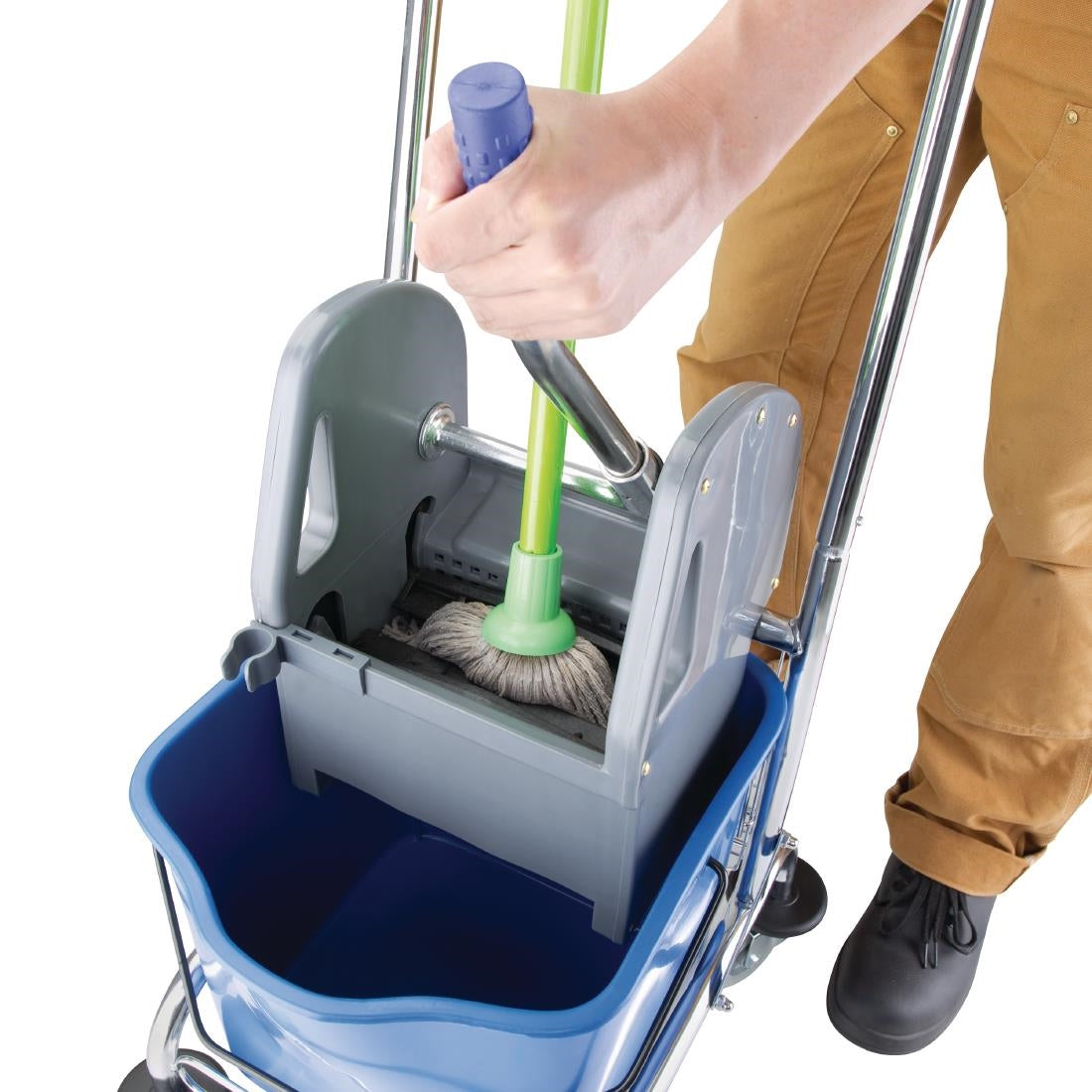 Jantex Mop Wringer with Metal Cart 20ltr • PAS-M884