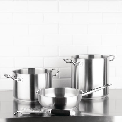 Vogue Stainless Steel Sauté Pan 240mm • PAS-M923
