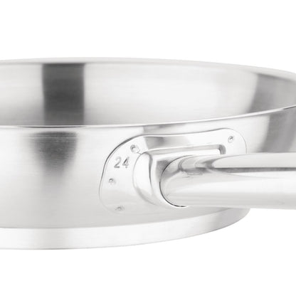 Vogue Stainless Steel Frying Pan 240mm • PAS-M925