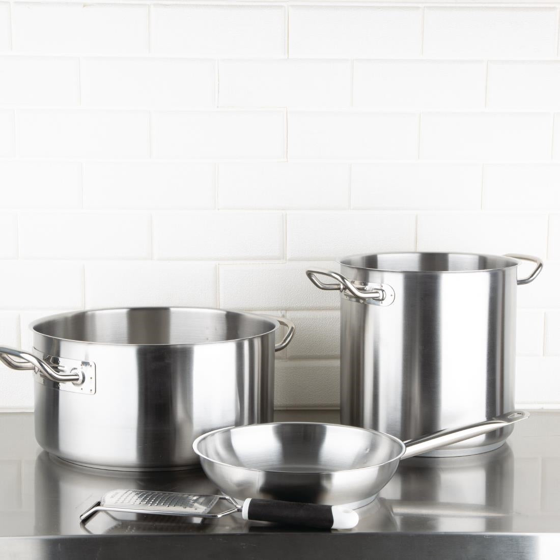 Vogue Stainless Steel Frying Pan 240mm • PAS-M925