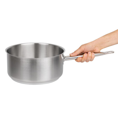 Vogue Stainless Steel Saucepan 240mm • PAS-M945