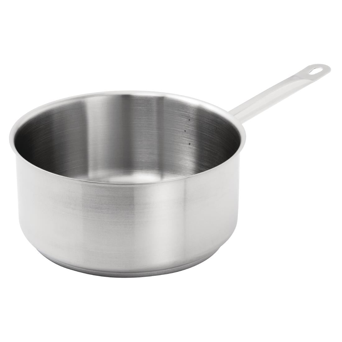 Vogue Stainless Steel Saucepan With Lid 240mm • PAS-SA605