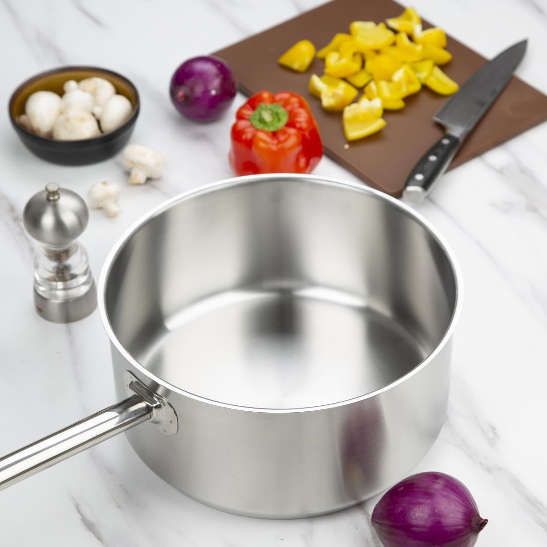 Vogue Stainless Steel Saucepan 280mm • PAS-M946