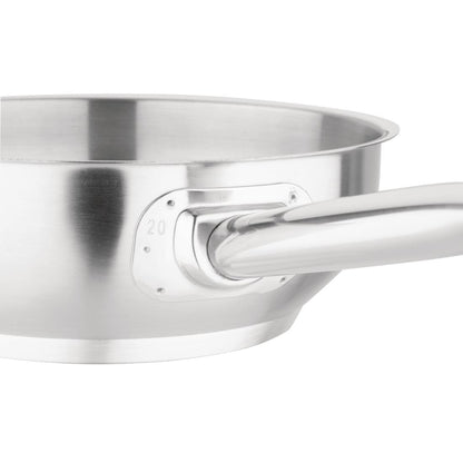 Vogue Stainless Steel Sauté Pan 200mm • PAS-M947