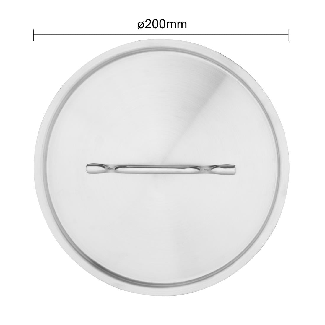 Vogue Stainless Steel Saucepan Lid 200mm • PAS-M949