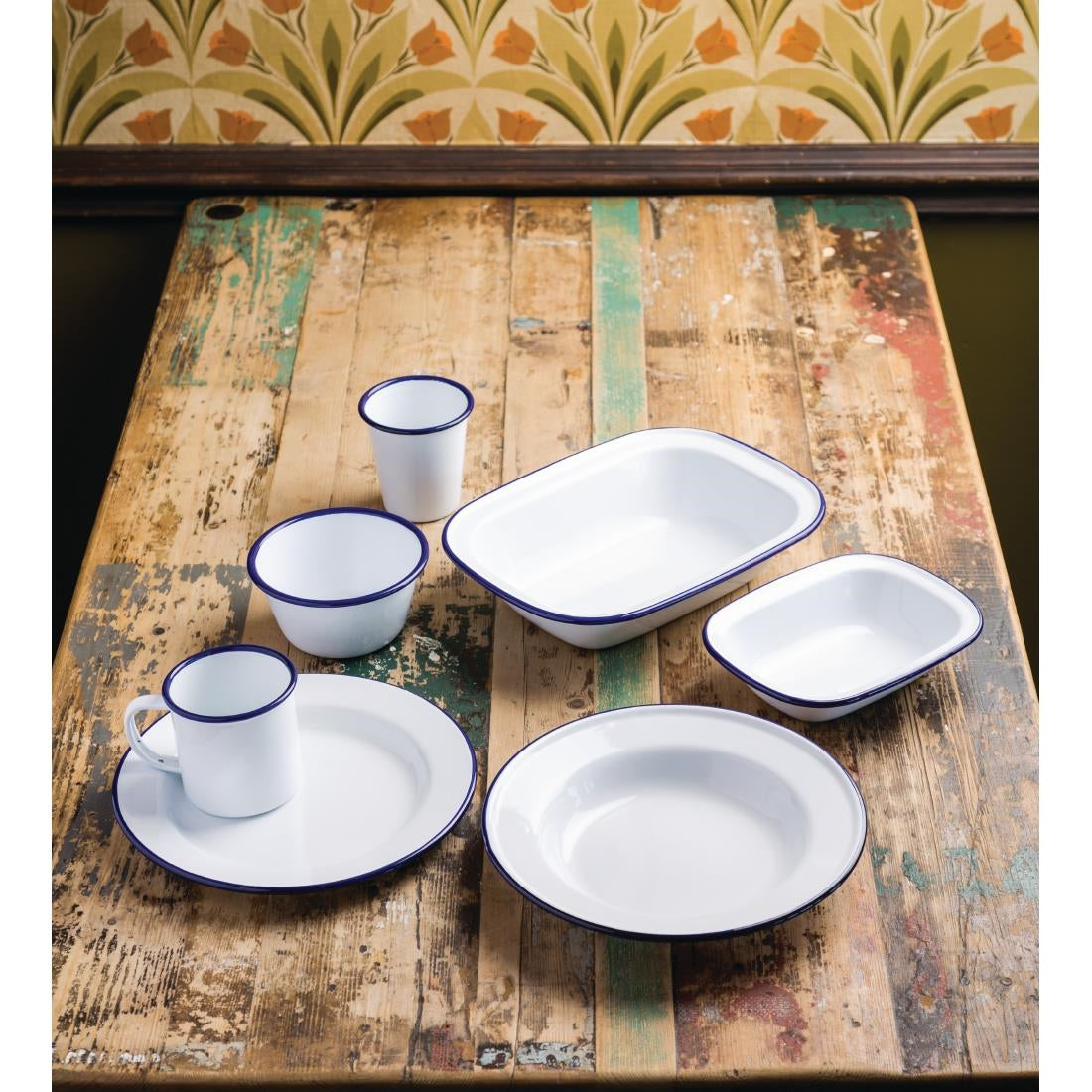 Olympia Enamel Dinner Plate 245mm (6 Pack) (Pack of 6) • PAS-GM512