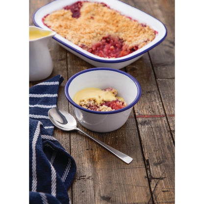 Olympia Enamel Pudding Bowls 155mm (6 Pack) (Pack of 6) • PAS-DC389