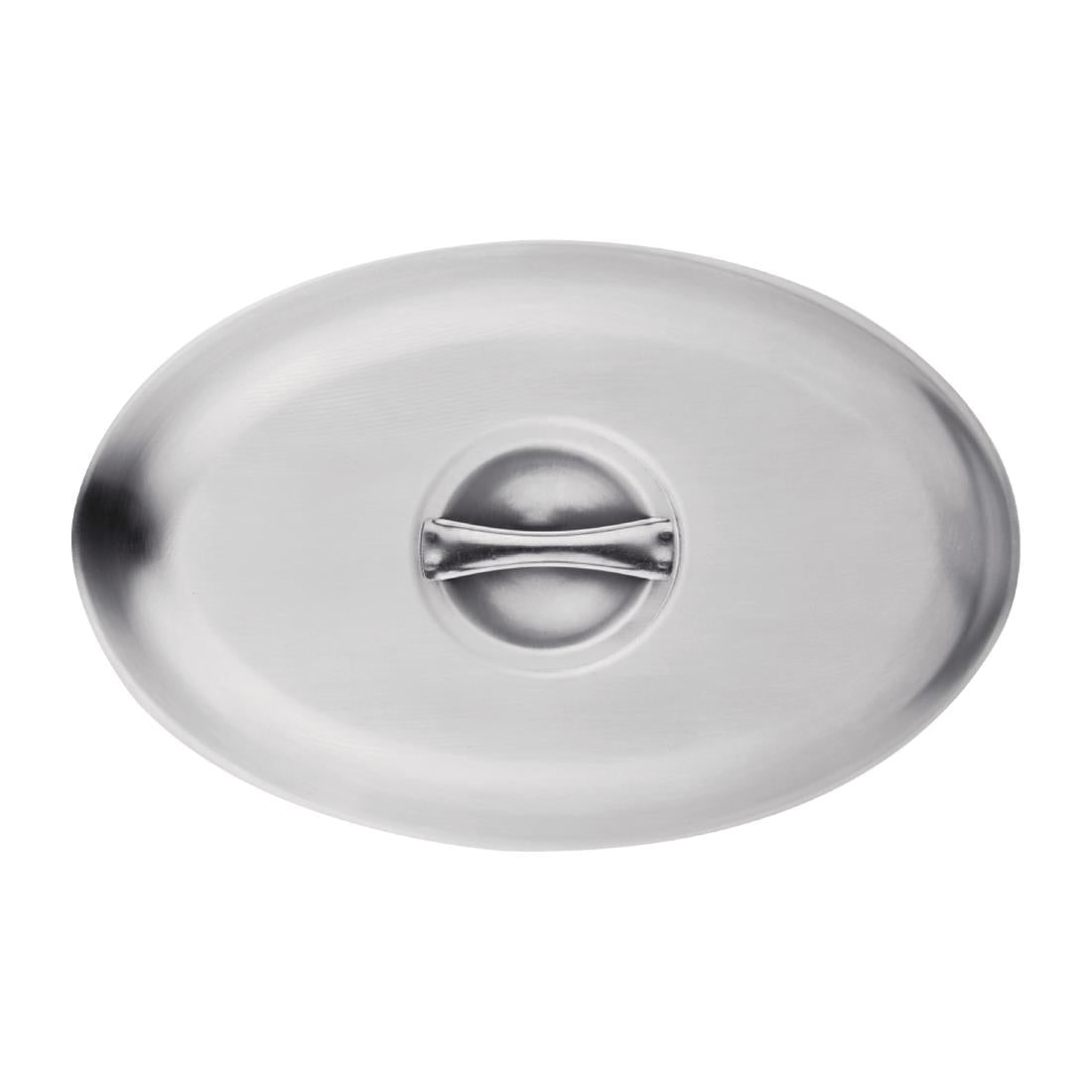 Olympia Oval Vegetable Dish Lid 290 x 200mm (Size: 30(H) x 290(W) x 200(D)mm / 1x11x7.8" | Fits dishes P180 and P186) • PAS-P183
