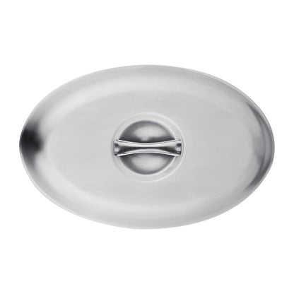 Olympia Oval Vegetable Dish Lid 290 x 200mm (Size: 30(H) x 290(W) x 200(D)mm / 1x11x7.8" | Fits dishes P180 and P186) • PAS-P183