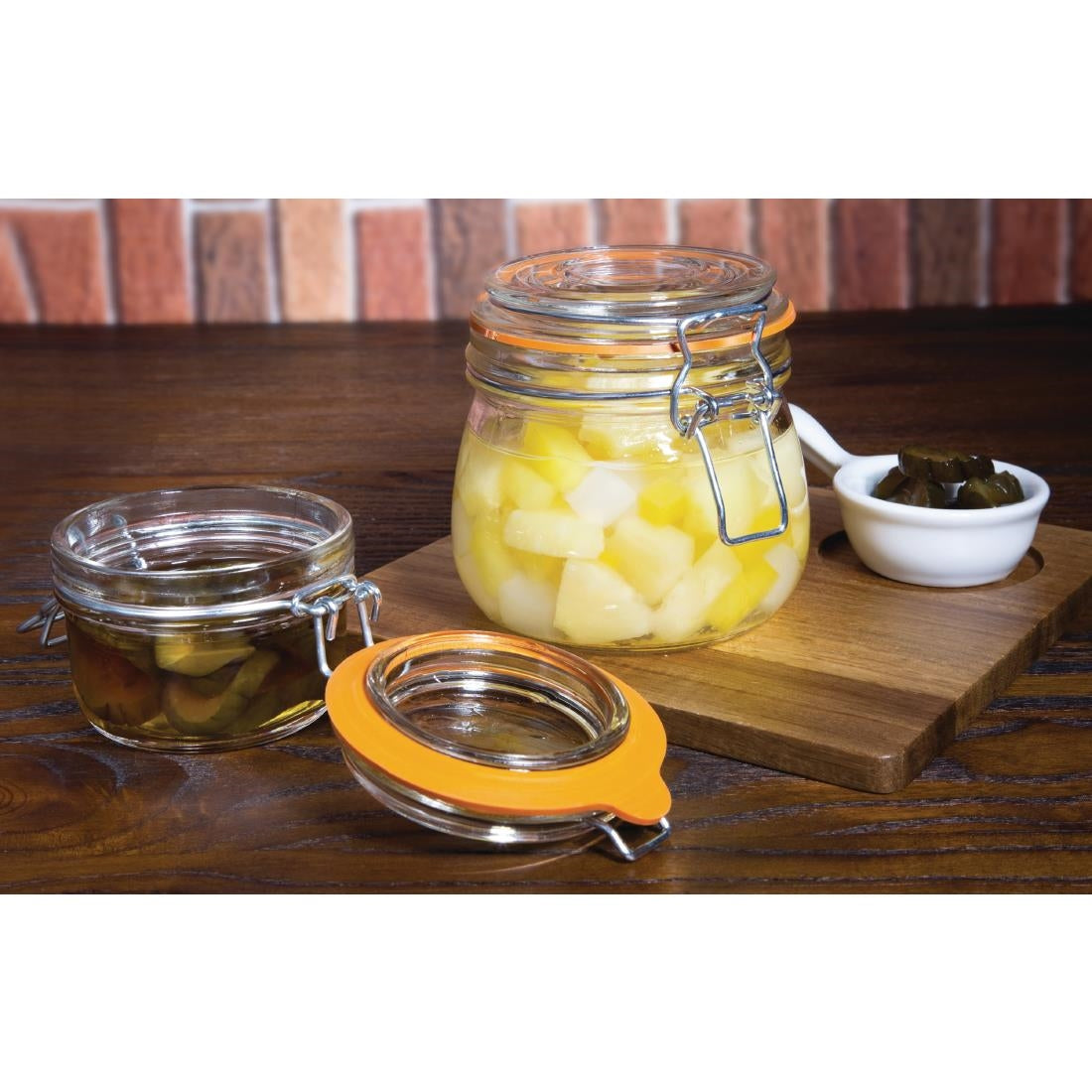 Vogue Clip Top Preserve Jars 500ml • PAS-P490
