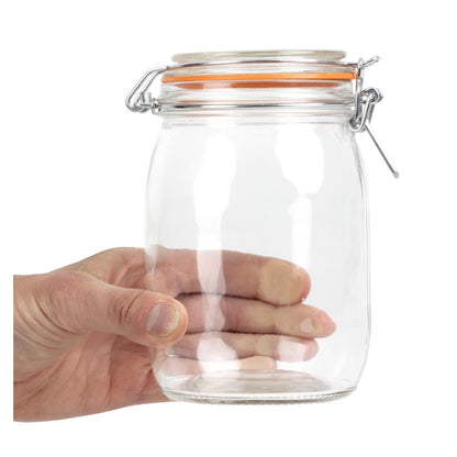 Vogue Clip Top Preserve Jars 1Ltr • PAS-P492