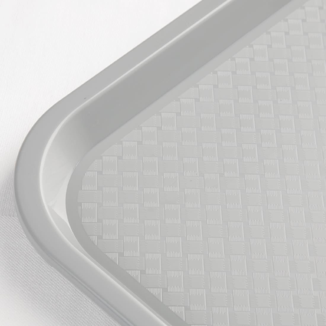 Olympia Kristallon Polypropylene Fast Food Tray Grey • PAS-P_DP217