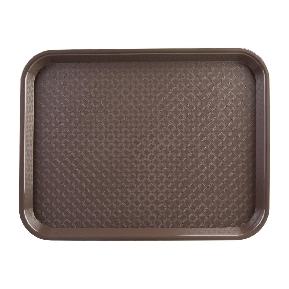 Olympia Kristallon Polypropylene Fast Food Tray Brown • PAS-P_DP218