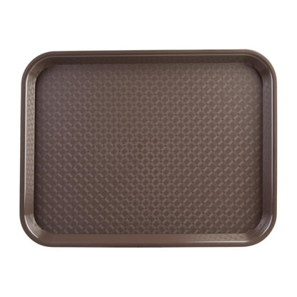 Olympia Kristallon Polypropylene Fast Food Tray Brown • PAS-P_DP218