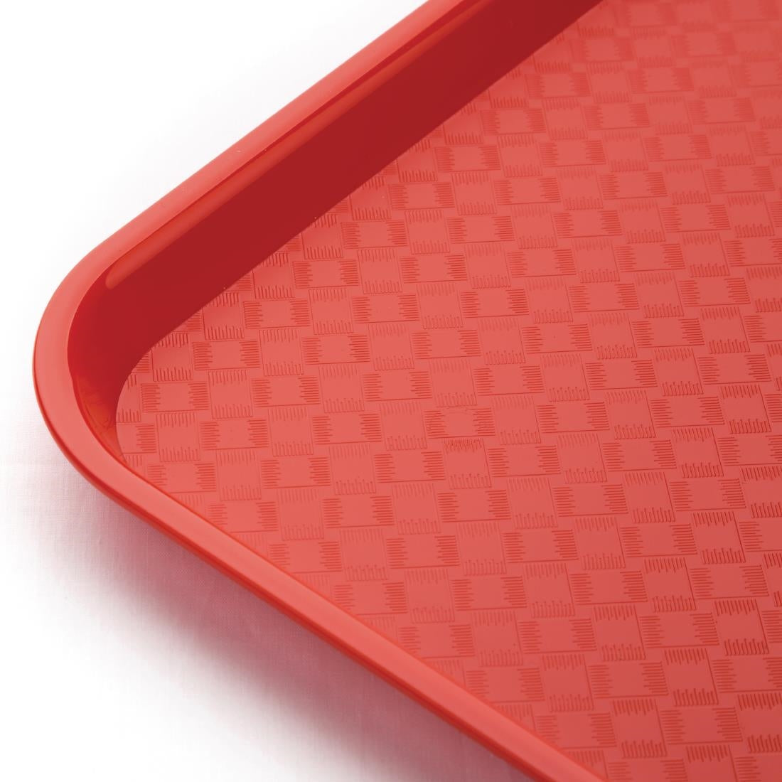 Olympia Kristallon Polypropylene Fast Food Tray Red • PAS-P_DP213