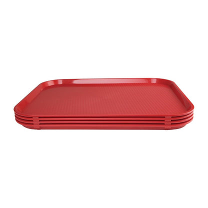 Olympia Kristallon Polypropylene Fast Food Tray Red • PAS-P_DP213
