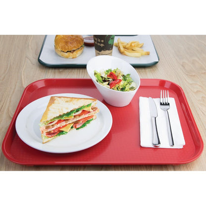 Olympia Kristallon Polypropylene Fast Food Tray Red • PAS-P_DP213