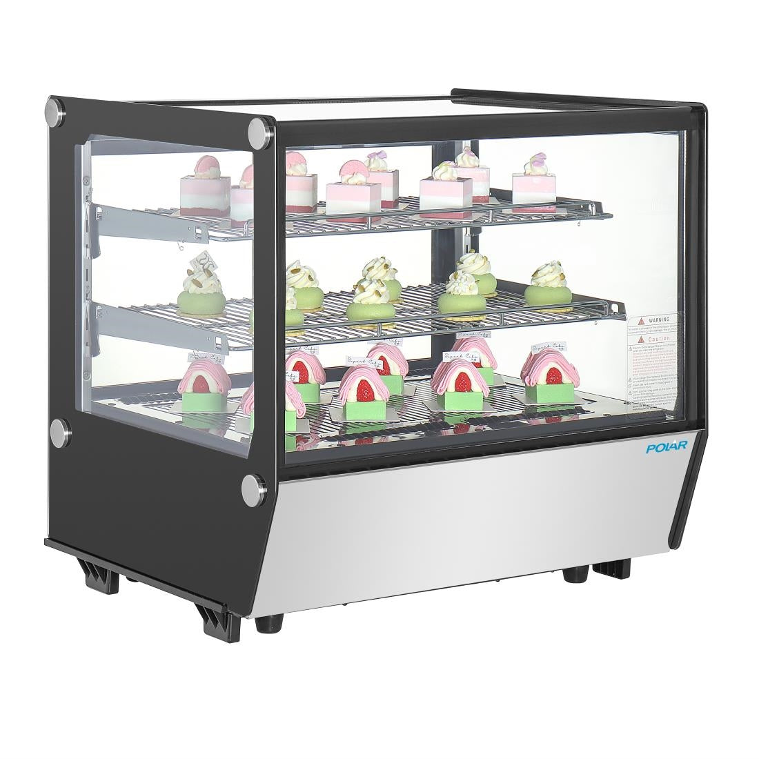 Polar G-Series Counter Display Merchandiser Square Glass - 120Ltr • PAS-PG003-A