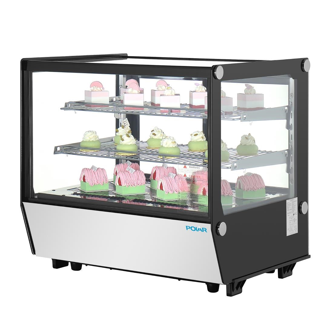 Polar G-Series Counter Display Merchandiser Square Glass - 120Ltr • PAS-PG003-A