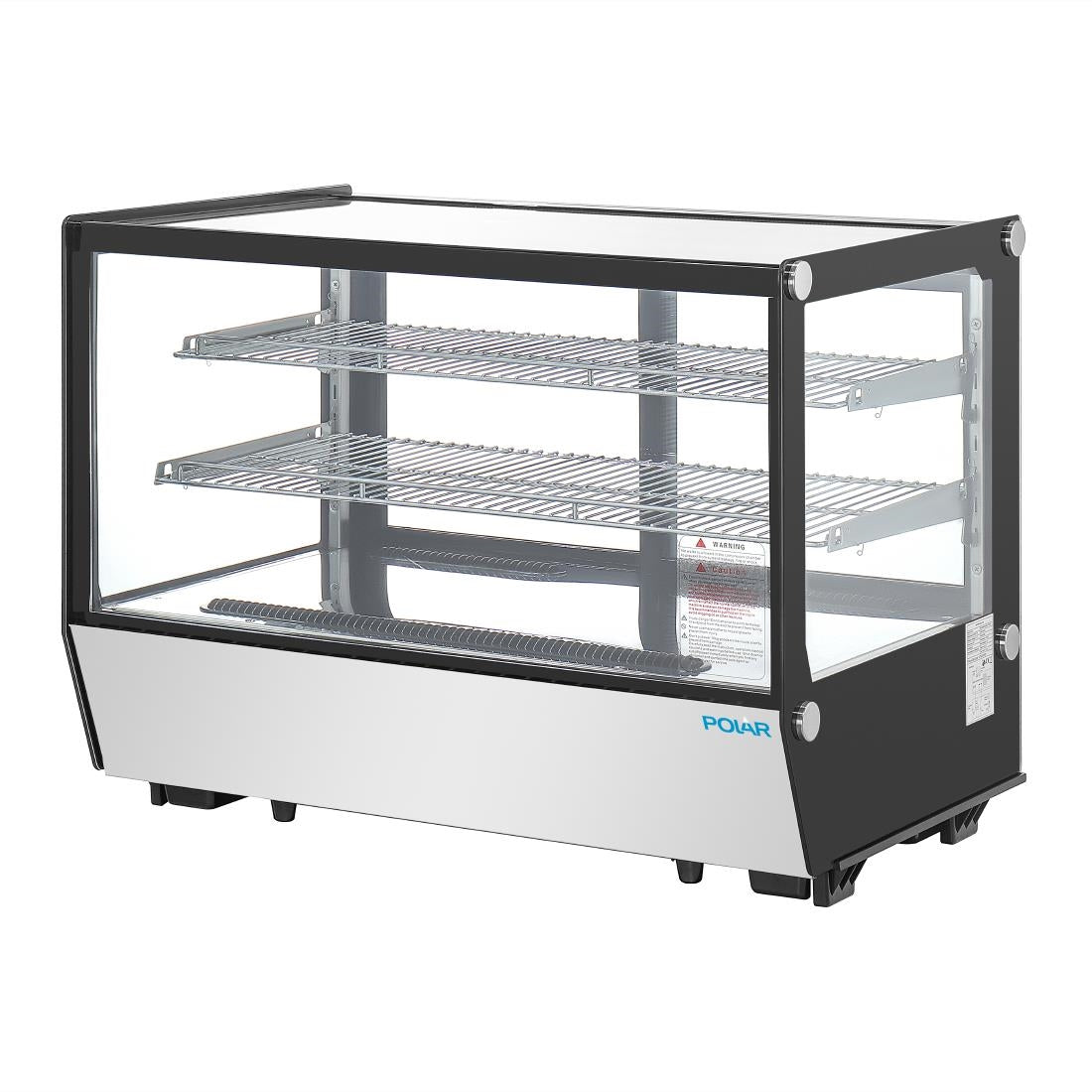 Polar G-Series Counter Display Merchandiser Square Glass - 160Ltr • PAS-PG004-A