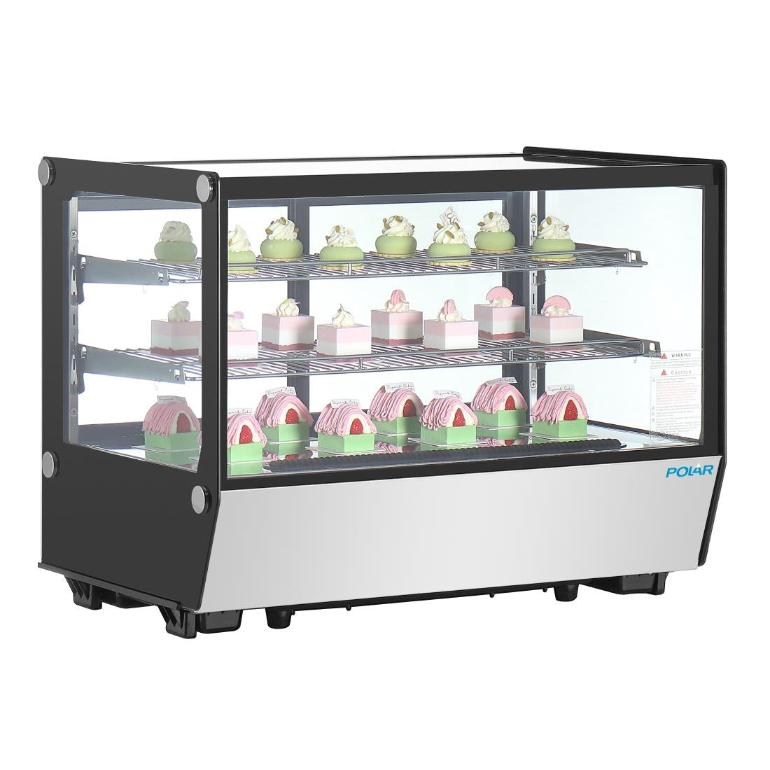 Polar G-Series Counter Display Merchandiser Square Glass - 160Ltr • PAS-PG004-A