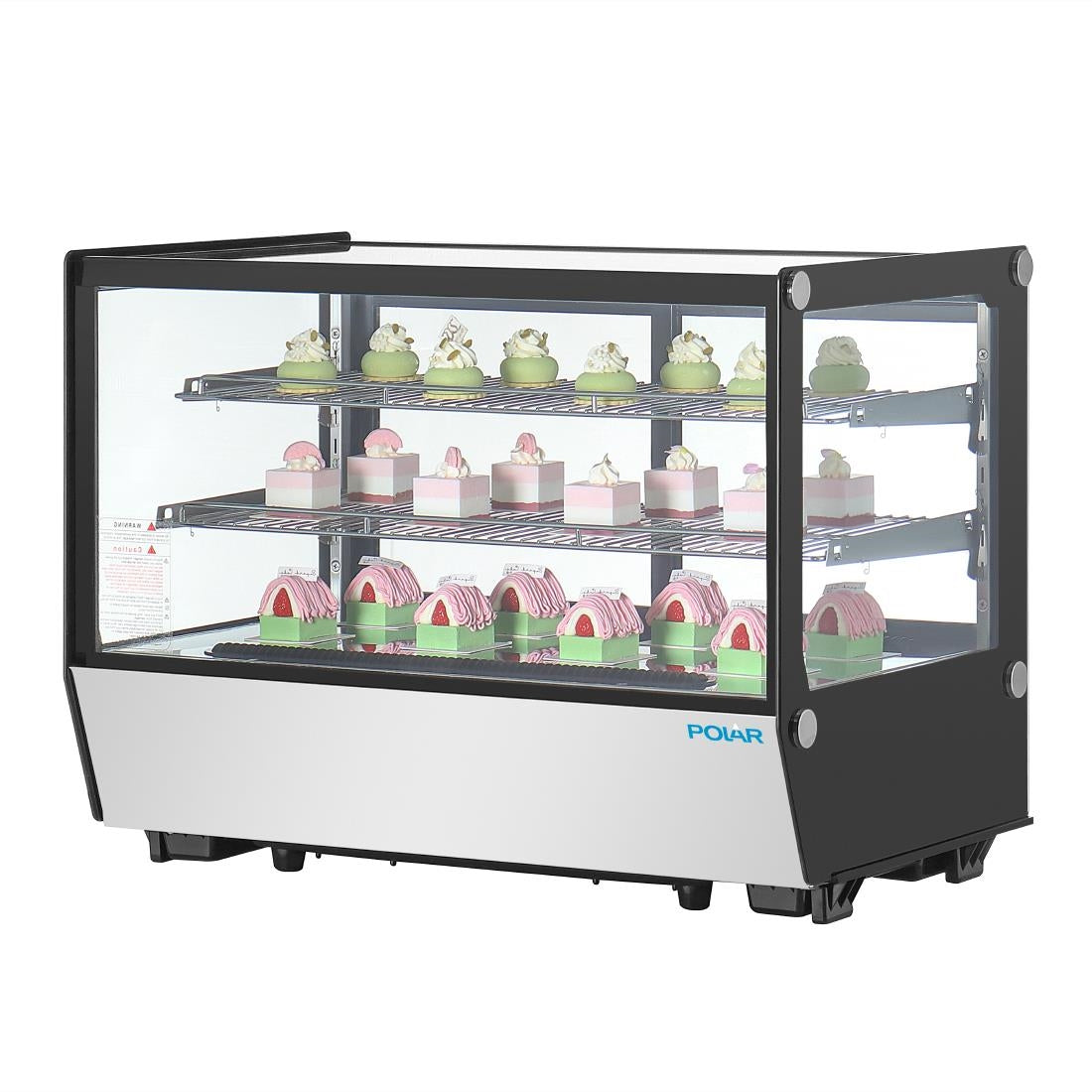 Polar G-Series Counter Display Merchandiser Square Glass - 160Ltr • PAS-PG004-A