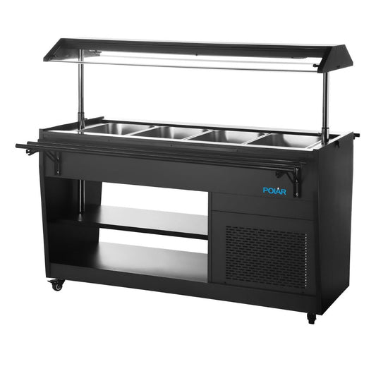 Polar G-Series Refrigerated Buffet Bar Black • PAS-PG007-A