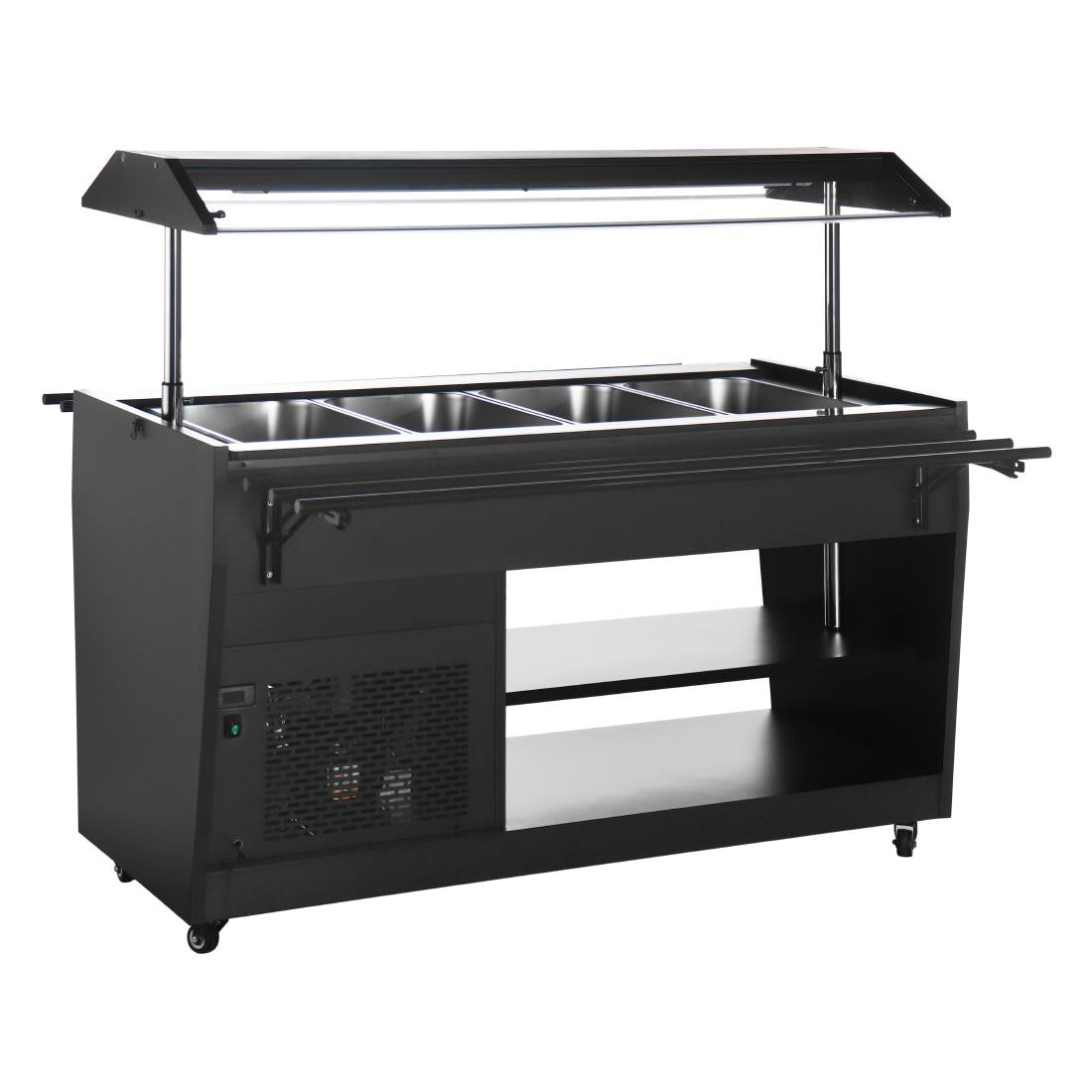 Polar G-Series Refrigerated Buffet Bar Black • PAS-PG007-A