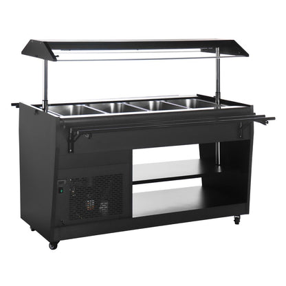 Polar G-Series Refrigerated Buffet Bar Black • PAS-PG007-A