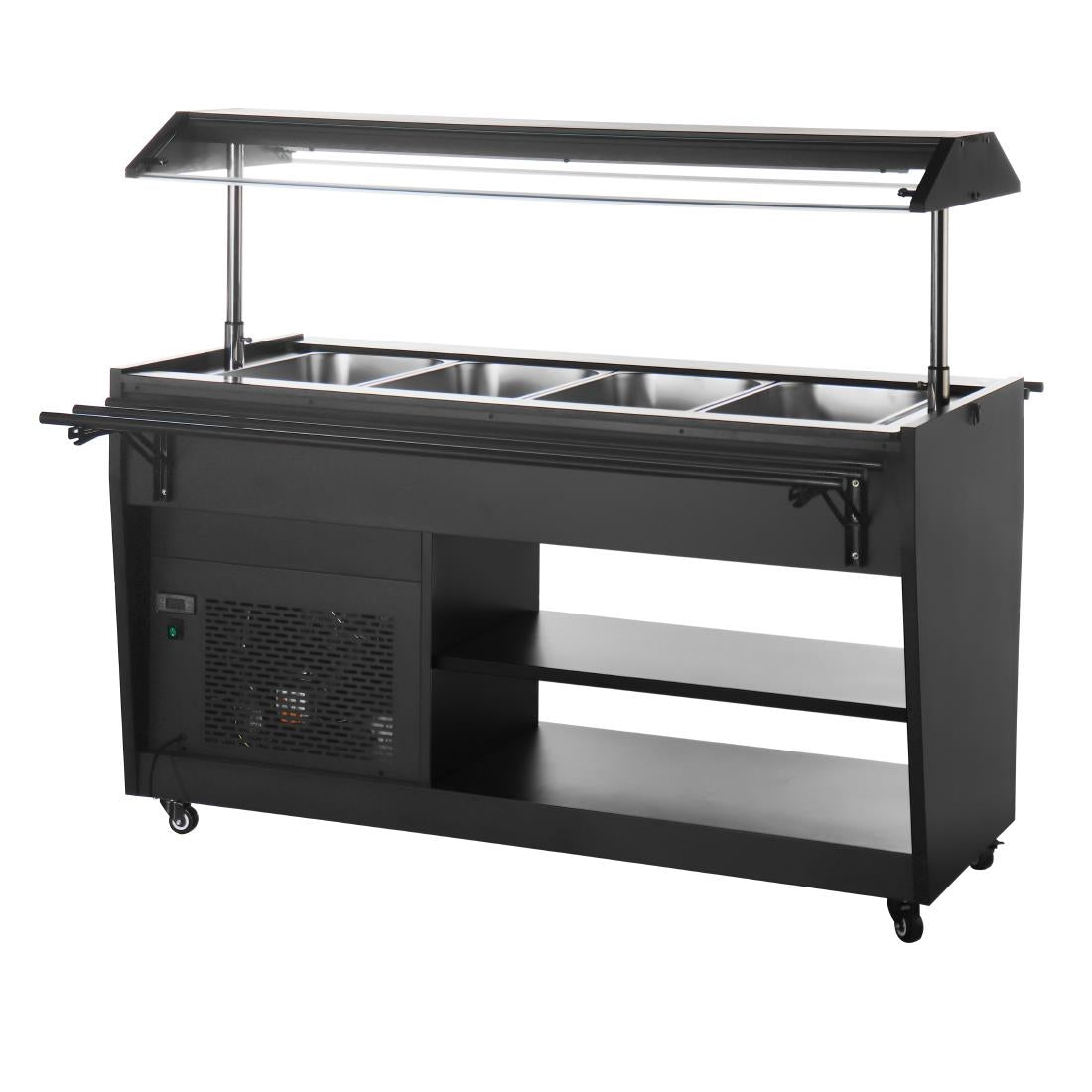 Polar G-Series Refrigerated Buffet Bar Black • PAS-PG007-A