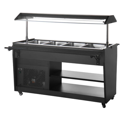 Polar G-Series Refrigerated Buffet Bar Black • PAS-PG007-A