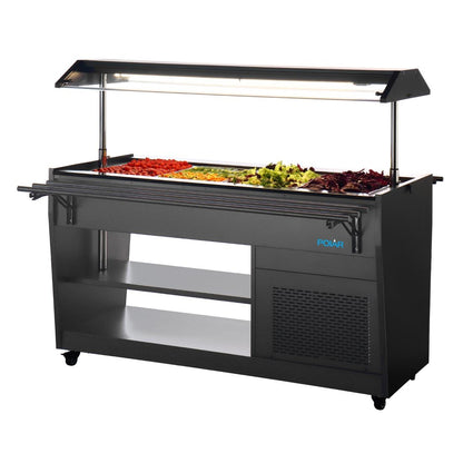 Polar G-Series Refrigerated Buffet Bar Black • PAS-PG007-A