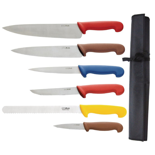 Hygiplas Colour Coded Chefs Knife Set • PAS-S088