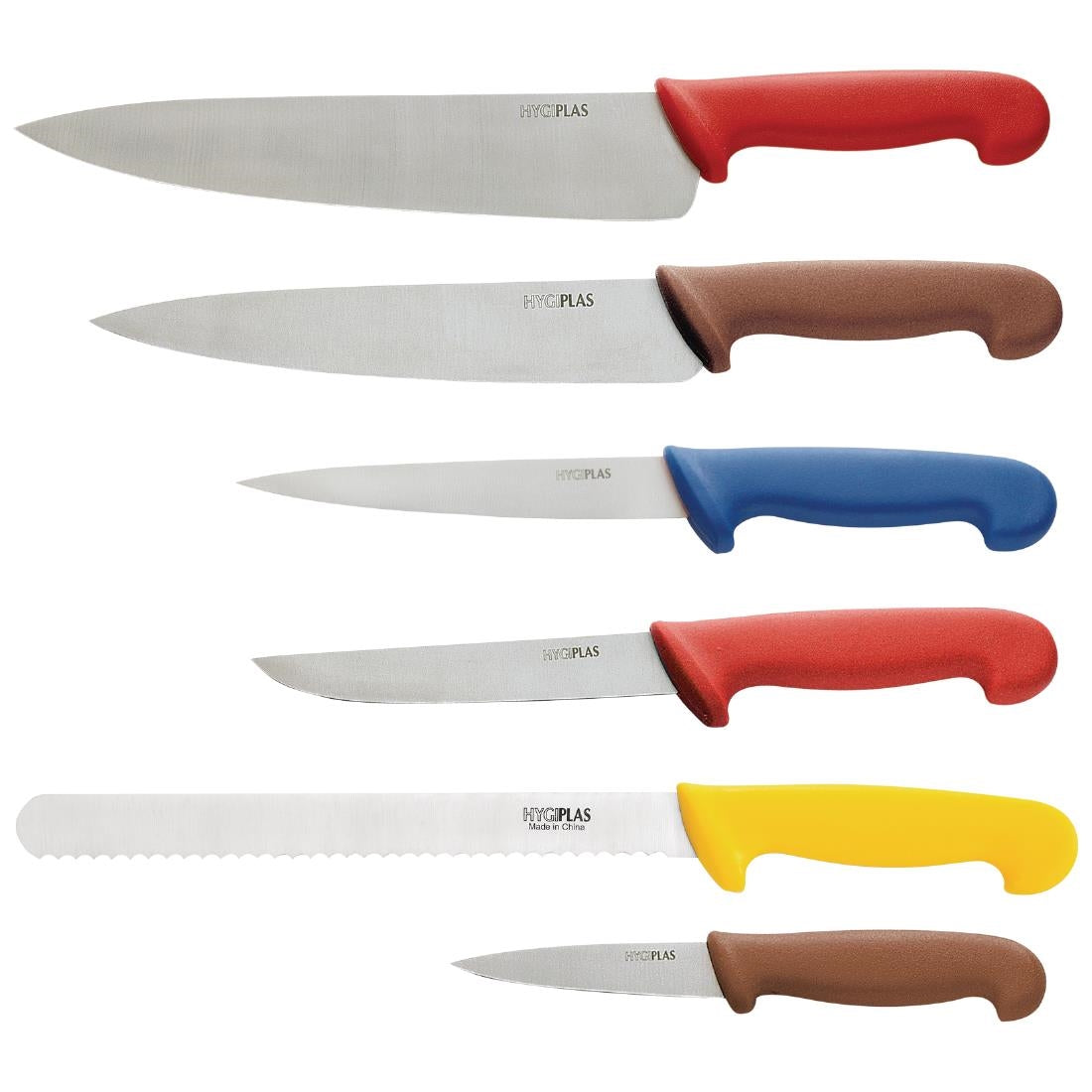 Hygiplas Colour Coded Chefs Knife Set • PAS-S088