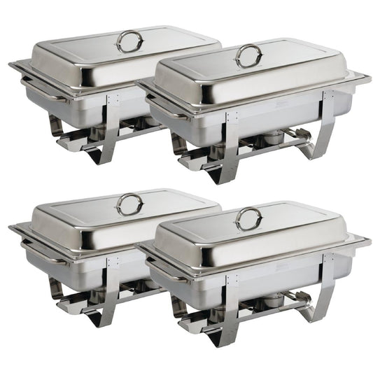 Olympia Milan Chafing Set 1/1 GN (4 Pack) (Pack of 4) • PAS-S299