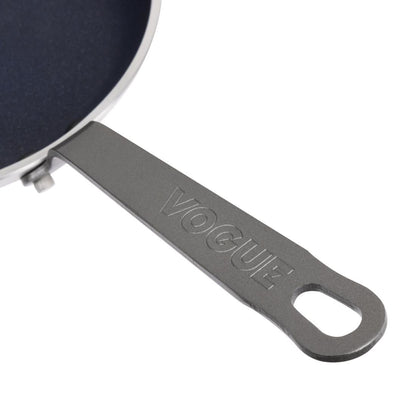 Vogue Aluminium Non-Stick Teflon Blinis Pan 150mm • PAS-S340