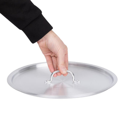 Vogue Aluminium Deep Boiling Pot Lid 330mm • PAS-S360